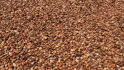Open space paved with cobblestones