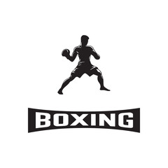 Obraz premium Creative Set Of Illustration Boxing Logo Design