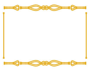 エレガントでクラシカルなフレームのセット（編集可能な線で構成されています）cs2～