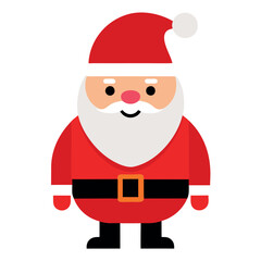      Santa Claus icon vector illustration.
