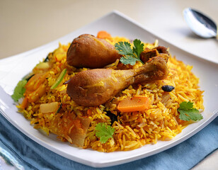 Assorted Indian food