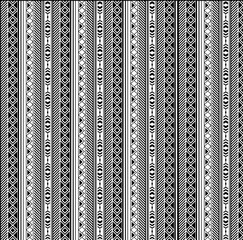 Classic ethnic print in black and white