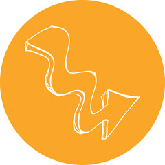 Single isolated icon with outline style icon on white background