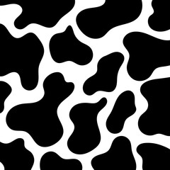 Cow print pattern animal seamless. Cow skin abstract for printing, cutting, stickers, stencils, web, cover, wall stickers, home decorate and more.