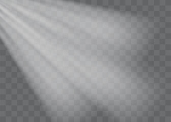 Vector transparent sunlight special lens flash light effect.