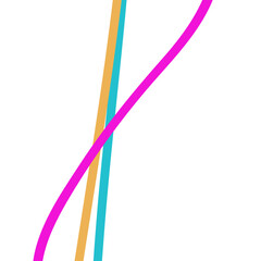 Pink teal yellow lines, background 
