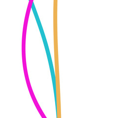 Pink teal yellow lines, background 