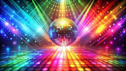 Colorful disco lights abstract background, disco, lights, abstract, vibrant, colors, party, illuminated, dancefloor