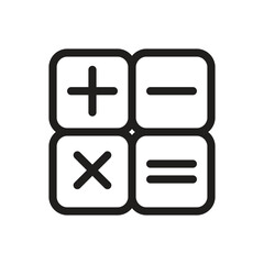 Calculator Icon - Line