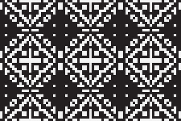 Ethnic seamless monochrome pattern. Aztec geometric background. Tribal print. Navajo fabric. Modern abstract wallpaper. Vector illustration.