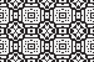 Fototapeta premium Ethnic seamless monochrome pattern. Aztec geometric background. Tribal print. Navajo fabric. Modern abstract wallpaper. Vector illustration.