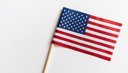 Obraz premium 小さな紙のアメリカ合衆国の国旗（small paper United States of America flag） 