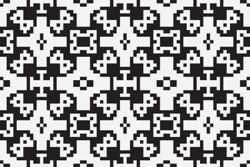 Ethnic seamless monochrome pattern. Aztec geometric background. Tribal print. Navajo fabric. Modern abstract wallpaper. Vector illustration.