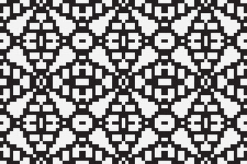 Ethnic seamless monochrome pattern. Aztec geometric background. Tribal print. Navajo fabric. Modern abstract wallpaper. Vector illustration.