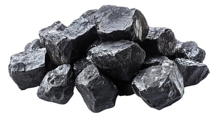 coal isolated on white background