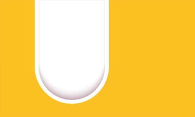 Modern web banner design template. presentation business template on yellow background. minimal business template. digital marketing banner for social media post, cover design, flyer, poster
