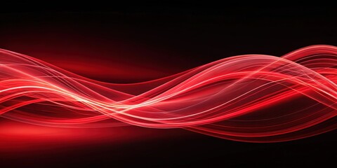 Fototapeta premium Abstract background with red lines and waves , abstract, red, background, lines, waves, design, pattern, texture, vibrant