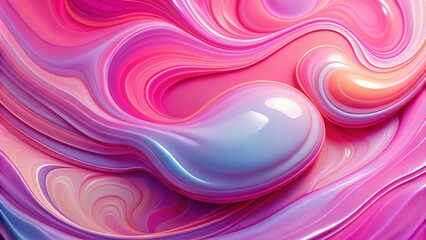 Fluid and graceful abstract art wallpaper featuring a beautiful pink blob design , whispering, pink, essence, fluid, grace