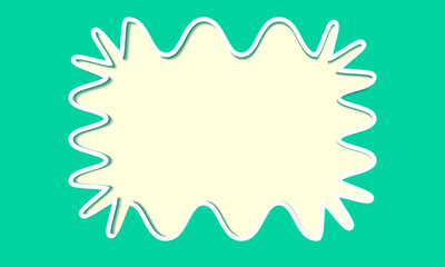 Abstract blue wavy frame vector background. minimal design banner template. blue wave vector illustration for design brochure, website, flyer, advertise
