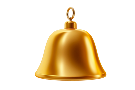 Gold bell alert icon