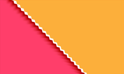 pink and yellow pastel paper colors with diagonal lines for background. diagonal stripe cover design. abstract stair level banner template presentation. pink backdrop. web design, landing page
