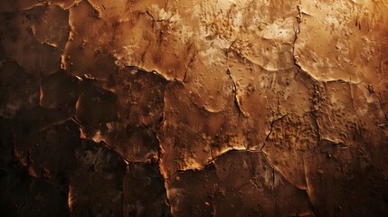 Naklejka premium Textured Abstract Background with Rich Earthy Tones and Cracked Patterns, Perfect for Artistic Use or Digital Design Projects