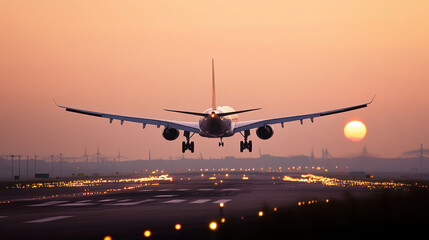 Fototapeta premium wallpaper airport plane and technology 