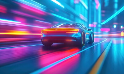 Fast Car in Neon City.
