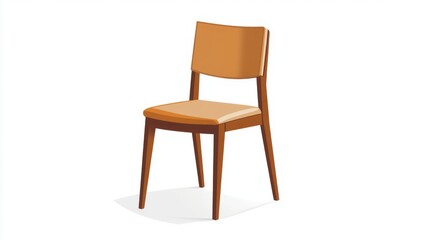 Obraz premium dining chair flat design graphic illustration on white background