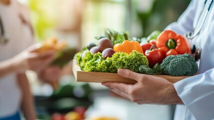 doctor woman shopping in supermarket