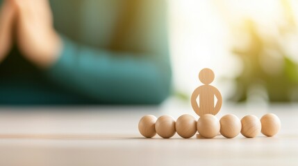 Wooden Figurine Representing Leadership and Guidance