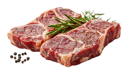 Fresh raw meat isolated on white background 