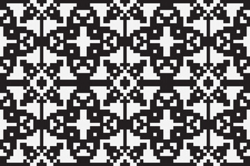 Ethnic seamless monochrome pattern. Aztec geometric background. Tribal print. Navajo fabric. Modern abstract wallpaper. Vector illustration.