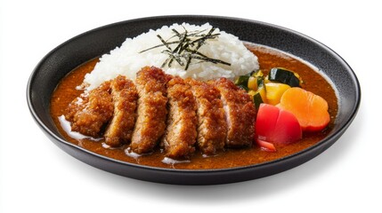 Japanese curry with pork cutlets
