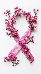 World AIDS Day Symbol on a white background