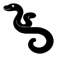 Fototapeta premium Snake . Black and white illustration. Pattern for tattoos, for use in graphics.