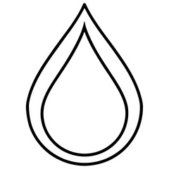 Water Droplet Icon, Vector illustration. The concept of environment, ecology, protect nature.	
