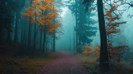 morning in the forest