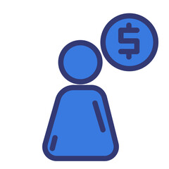 Eccomerce Icon Seller  Dual Tone 