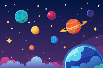 background with space