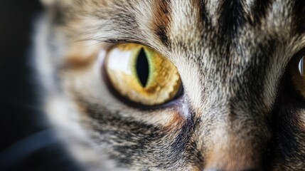 Obraz premium Close-up of a Cat's Eye