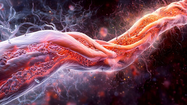 Muscle contraction powered by ATP/ Diagram of muscle fibers using ATP to power the sliding of actin