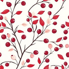 240807 30. cranberry pattern banner wallpaper, simple background