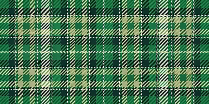 Emerald and forest green plaid pattern with a subtle herringbone design