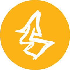 Single isolated icon with outline style icon on white background