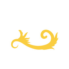 Fototapeta premium Golden Flourish Ornament 