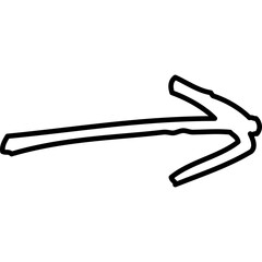 Single isolated icon with outline style icon on white background