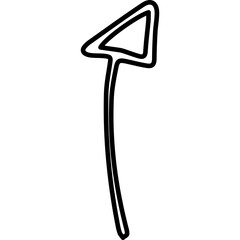 Single isolated icon with outline style icon on white background