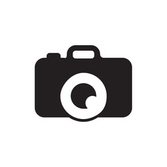 Camera icon logo design template isolated illustration