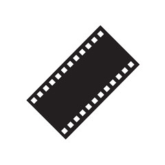 Film reel icon logo design template isolated illustration